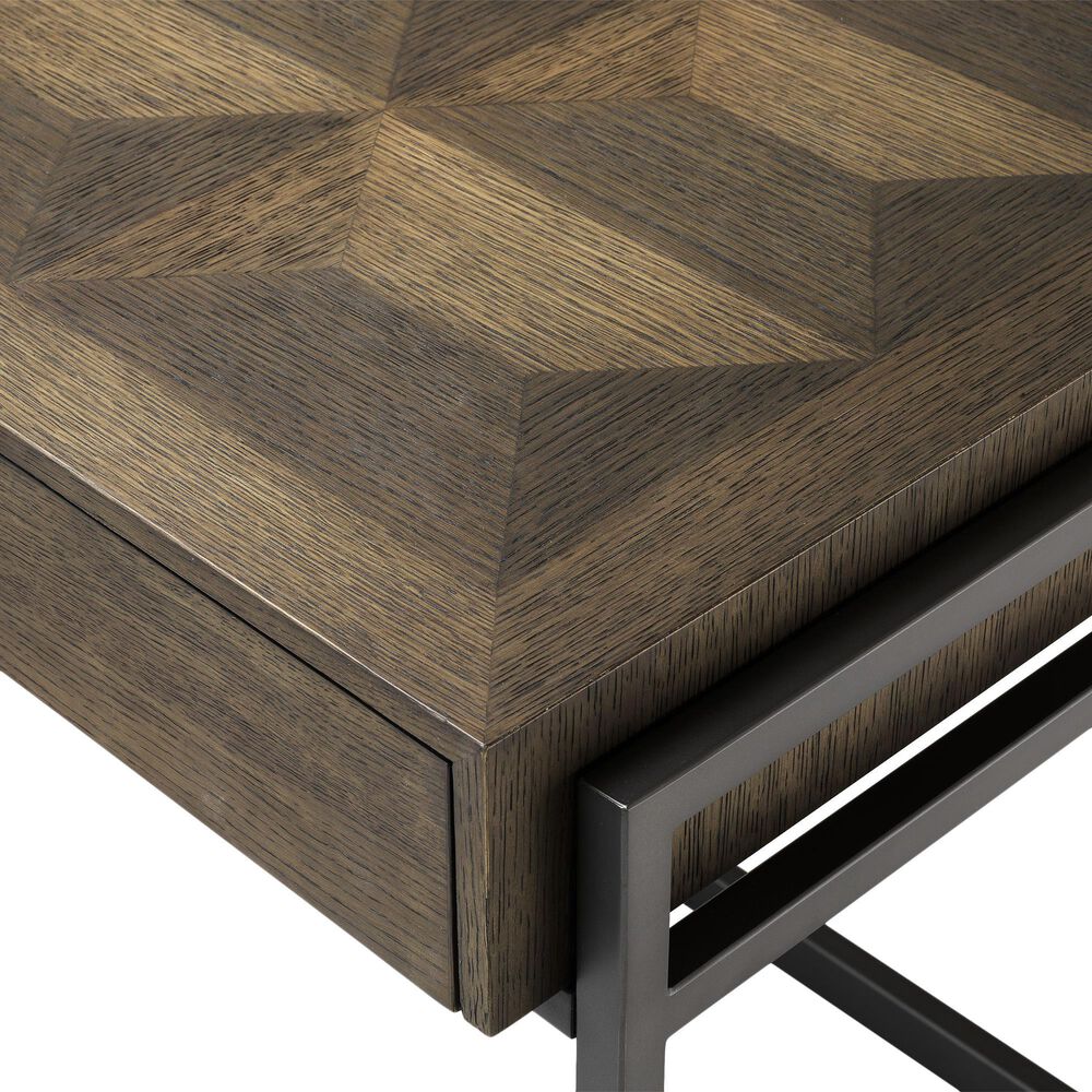 Eichholtz Gregorio Writing Desk in Bronze and Oak, , large