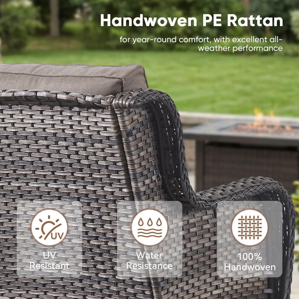 Sunwell Garden Patio Chair in Gray (Set of 2), , large