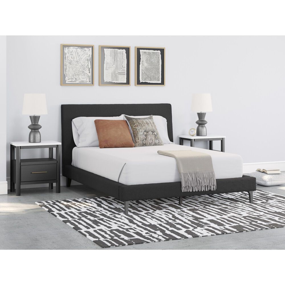 Ashley Cadmori Queen Upholstered Bed in Black, , large