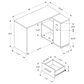 Glideaway 46" Contemporary Computer Desk in Gray, , large