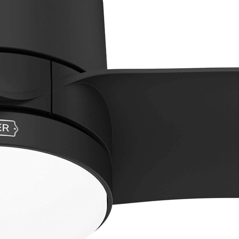 Hunter Bolsa 52&quot; Ceiling Fan with LED Light in Matte Black, , large