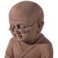 Alfresco Home Reading Buddha Patio Statue in Antique Rust, , large
