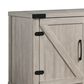 HOMLUX 58" TV Stand with Barn Cabinets and Open Shelves in Dusty Gray, , large