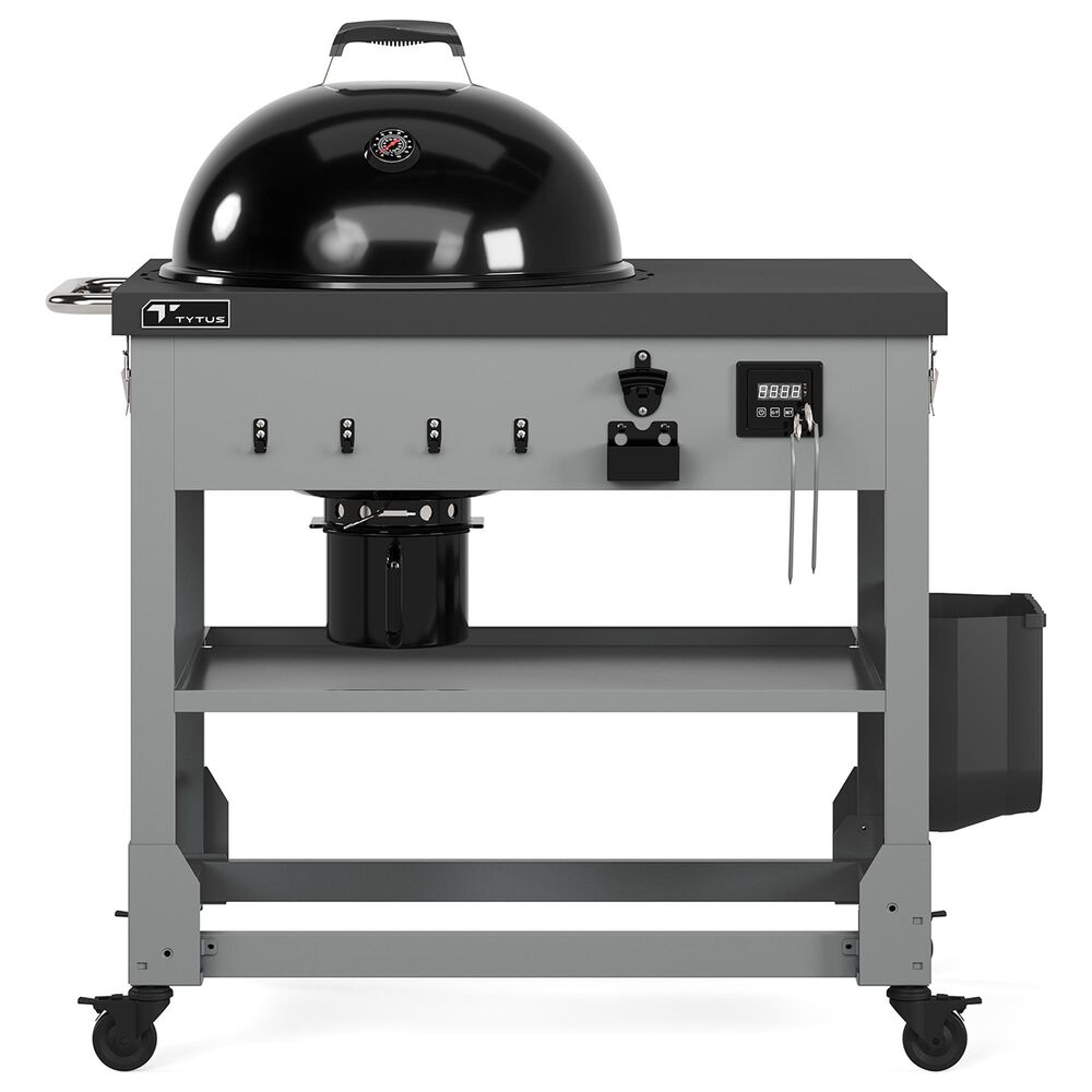 TYTUS Anaheim Charcoal Kettle with Cart in Hammertone Black and Gunmetal Gray, , large