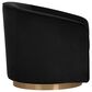 37B Hazel Swivel Lounge Chair in Black Sky Velvet, , large