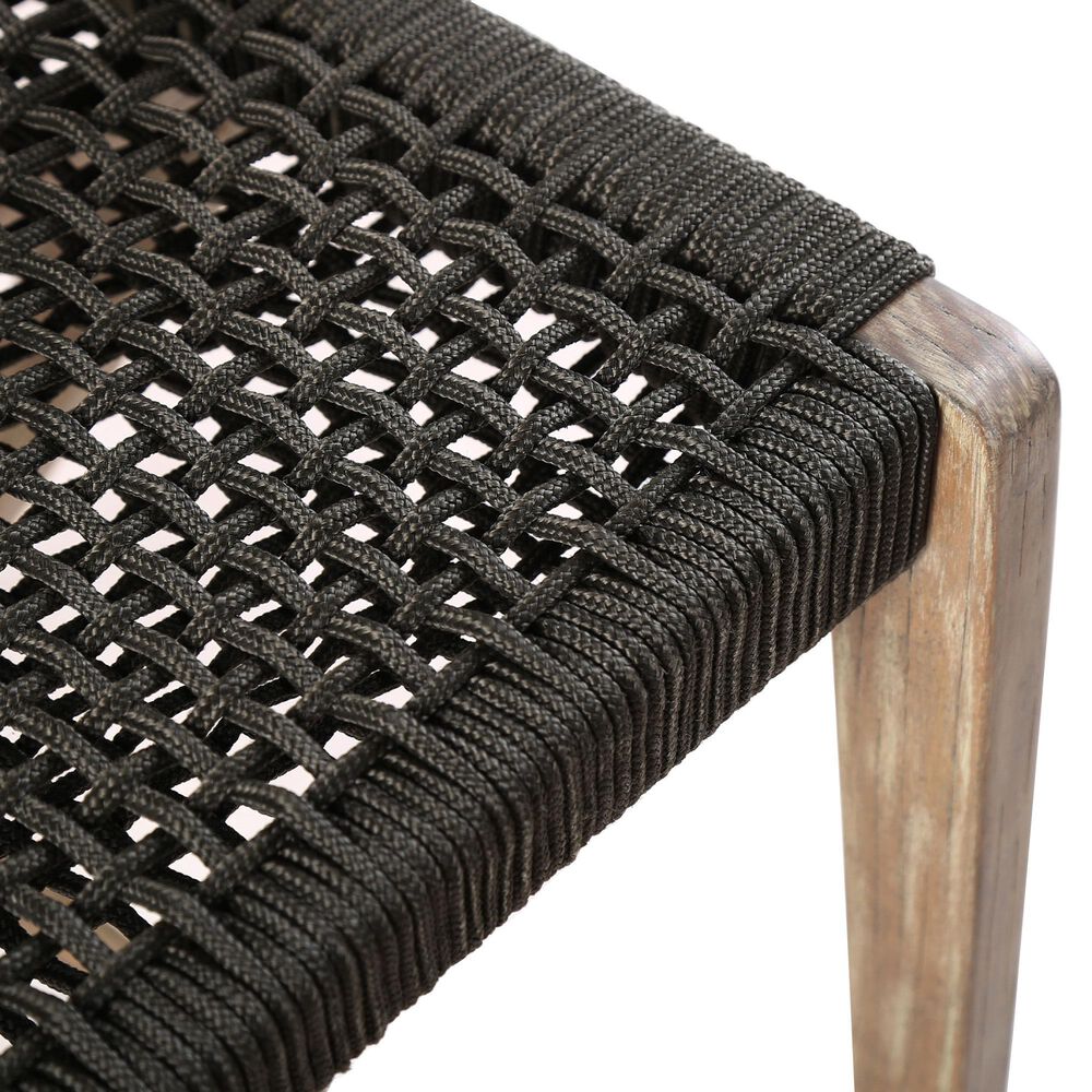 Armen Living Nabila Patio Bar Stool in Charcoal, , large