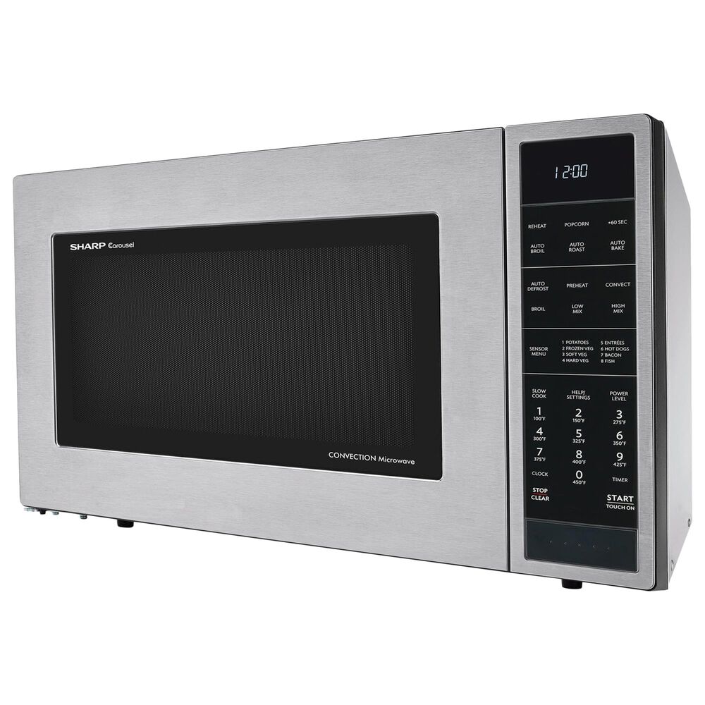 Sharp 1.5 Cu. Ft. Convection Microwave Oven in Stainless Steel, , large
