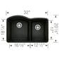Blanco Diamond 32" 1-3/4 Double Bowl Kitchen Sink in Coal Black, , large