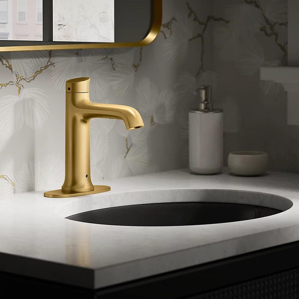 Kohler Tone Touchless Bathroom Sink Faucet in Vibrant Brushed Moderne Brass, , large