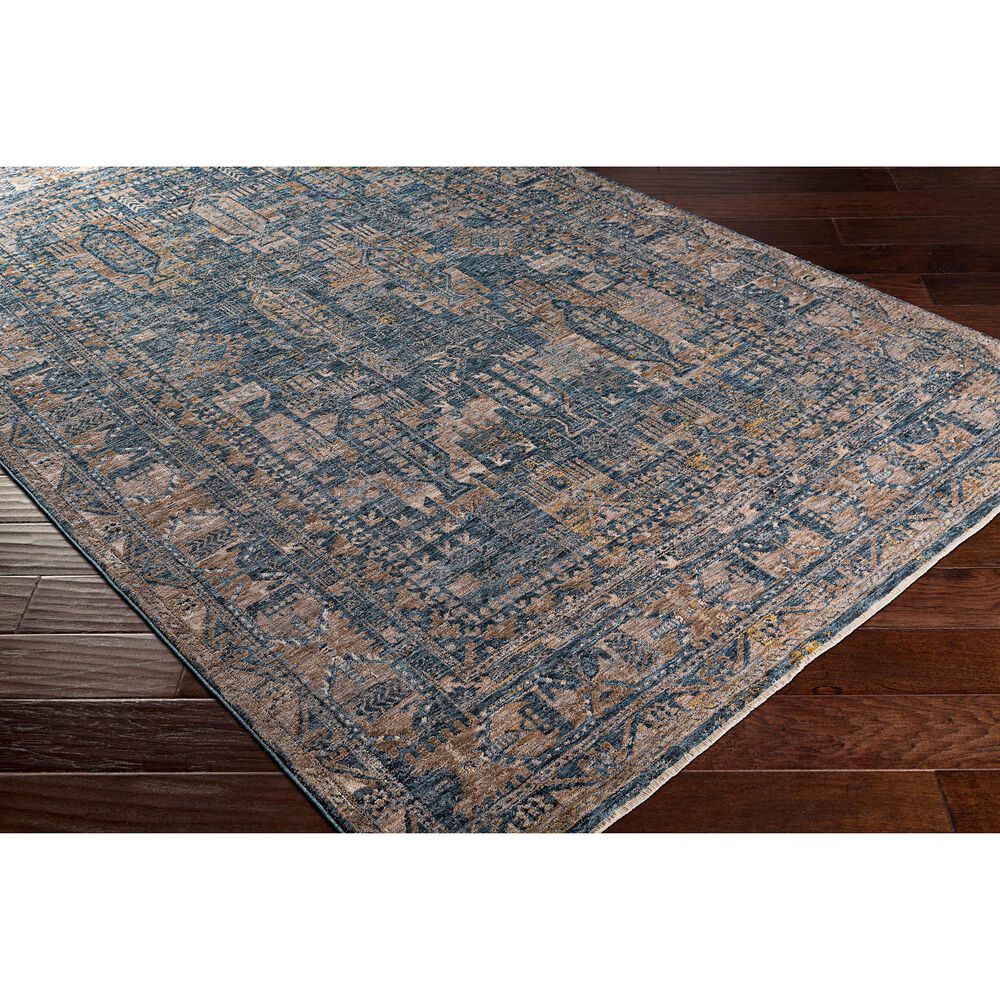 Surya Mirabel 9&#39; x 12&#39;2&quot; Navy, Denim, Cream, Brown, Saffron, Taupe and Gray Area Rug, , large