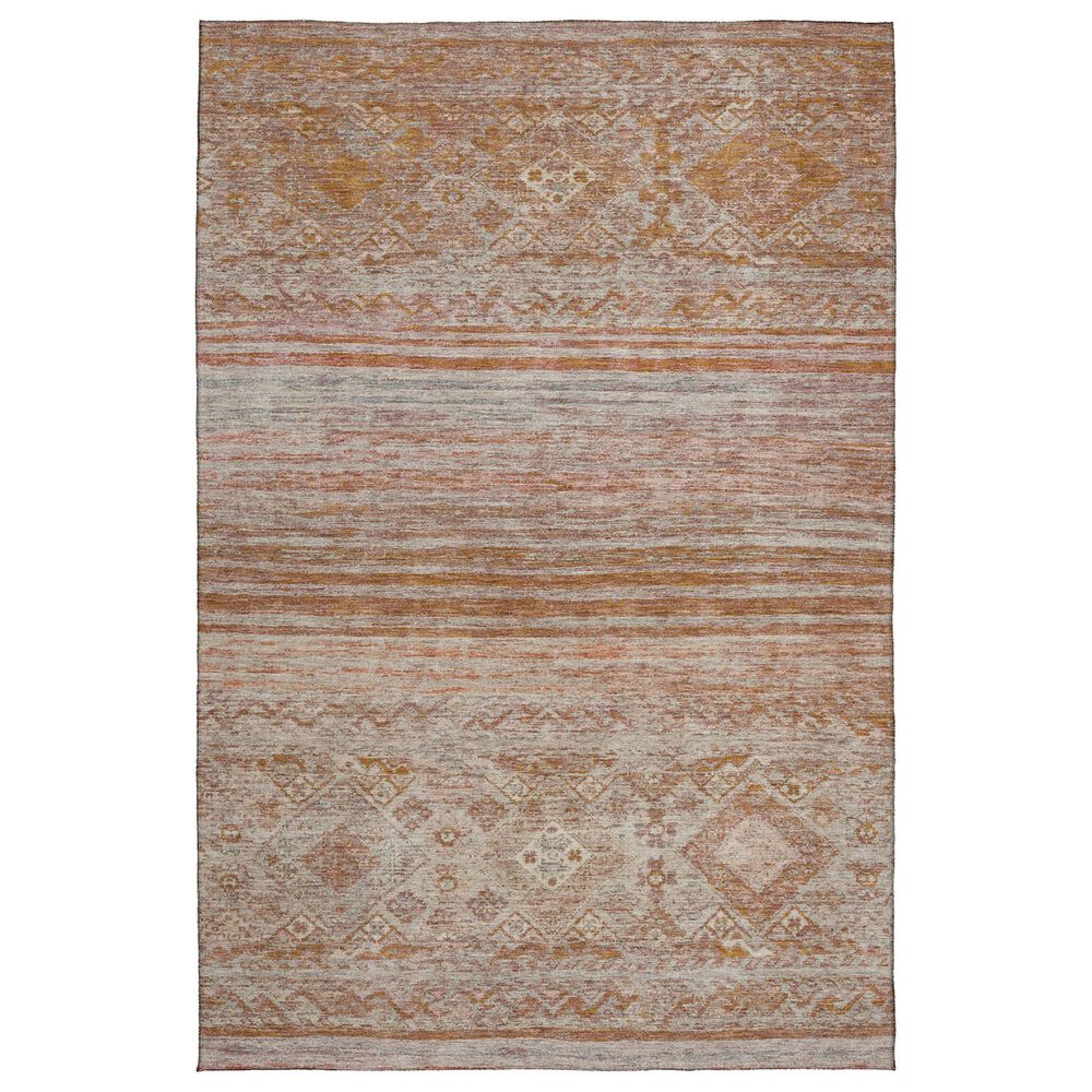 Dalyn Rug Company Karaj KJ4 9" x 12" Copper Indoor/Outdoor Area Rug, , large