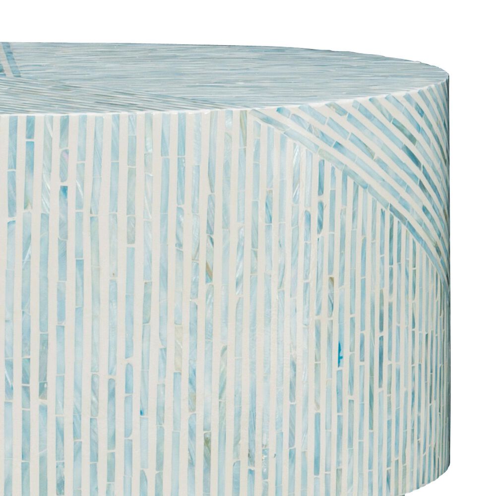 Linon Home Decor Perrin Coffee Table in Blue and Gray, , large