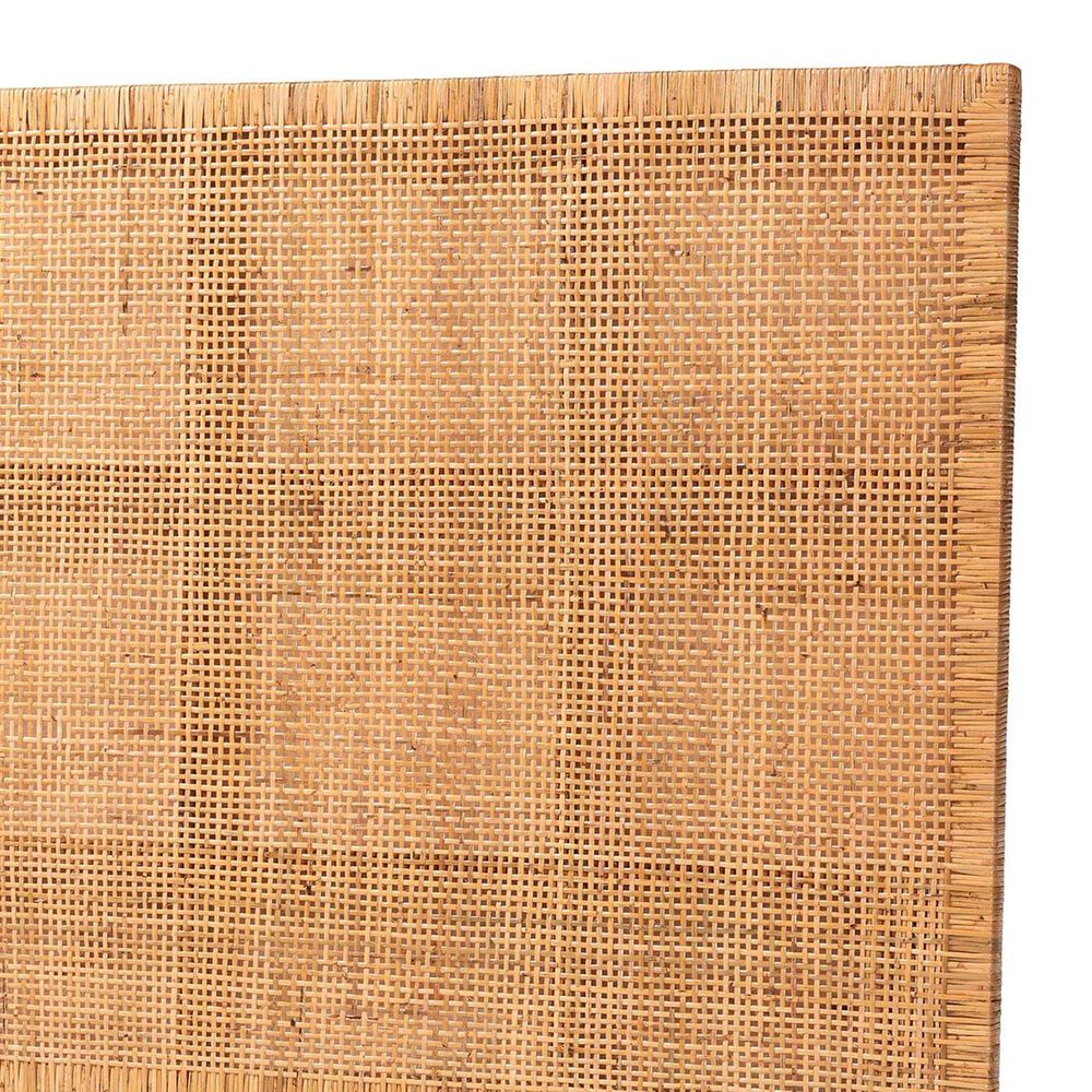 Baxton Studio Lesia Queen Standalone Headboard in Light Honey and Red Teak, , large