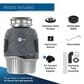 InSinkerator Evolution 1 HP Garbage Disposal in Gray, , large