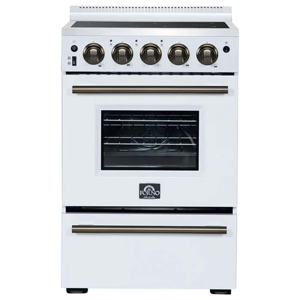 Forno Loiano 24" Freestanding Electric Range in White, , large