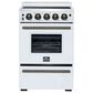Forno Loiano 24" Freestanding Electric Range in White, , large