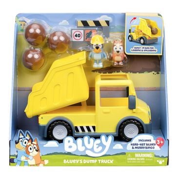 Bluey S12 Bluey Dump Truck Vehicle with Figures in Yellow, , large