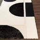 Surya Brooklyn BRO-2304 2" x 3" Black and Beige Area Rug, , large