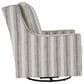 Ashley Kambria Swivel Glider Accent Chair in Canyon Ranch Ivory/Black, , large