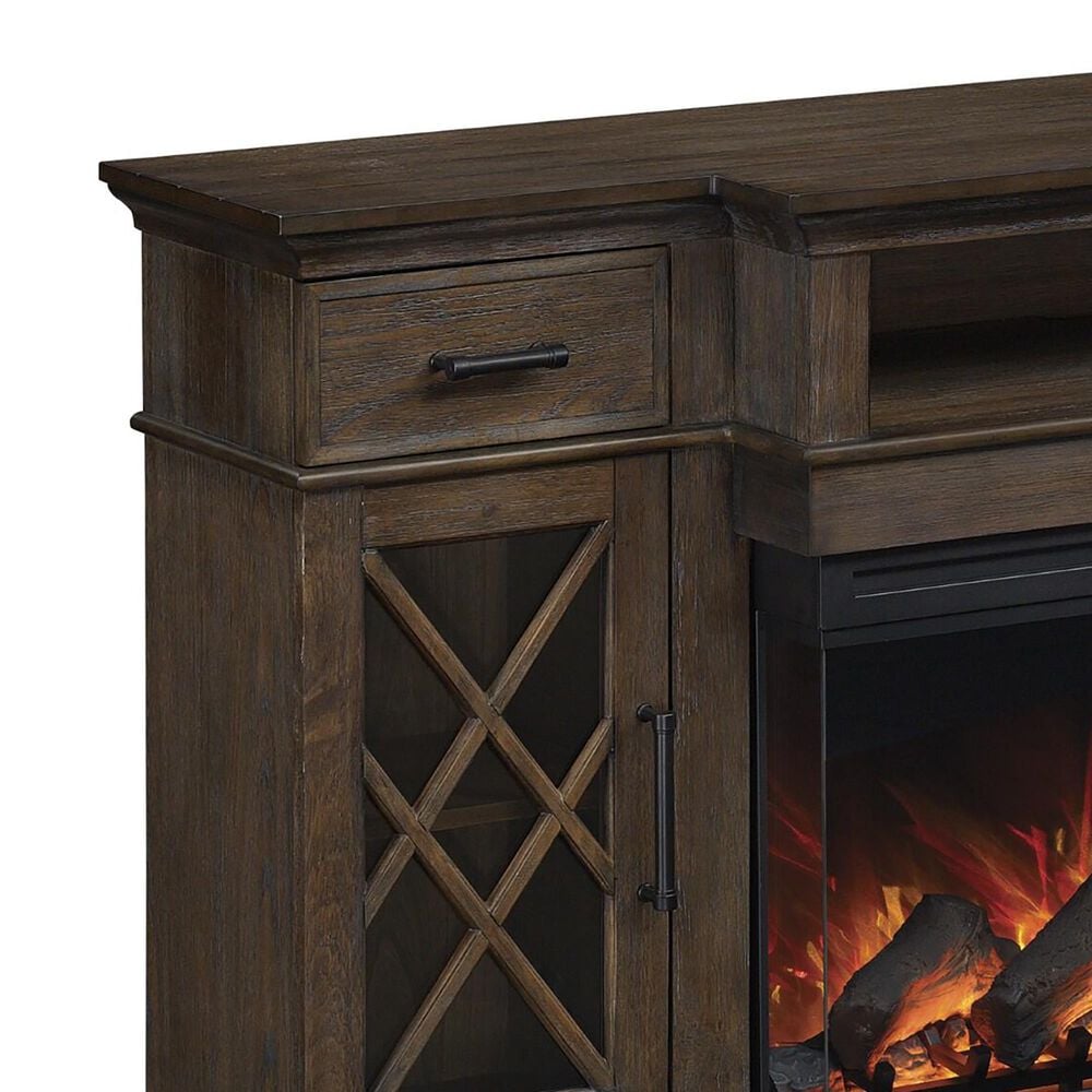 Fabio Flames Hamilton 70&quot; TV Stand with Fireplace in Prairie Brown, , large