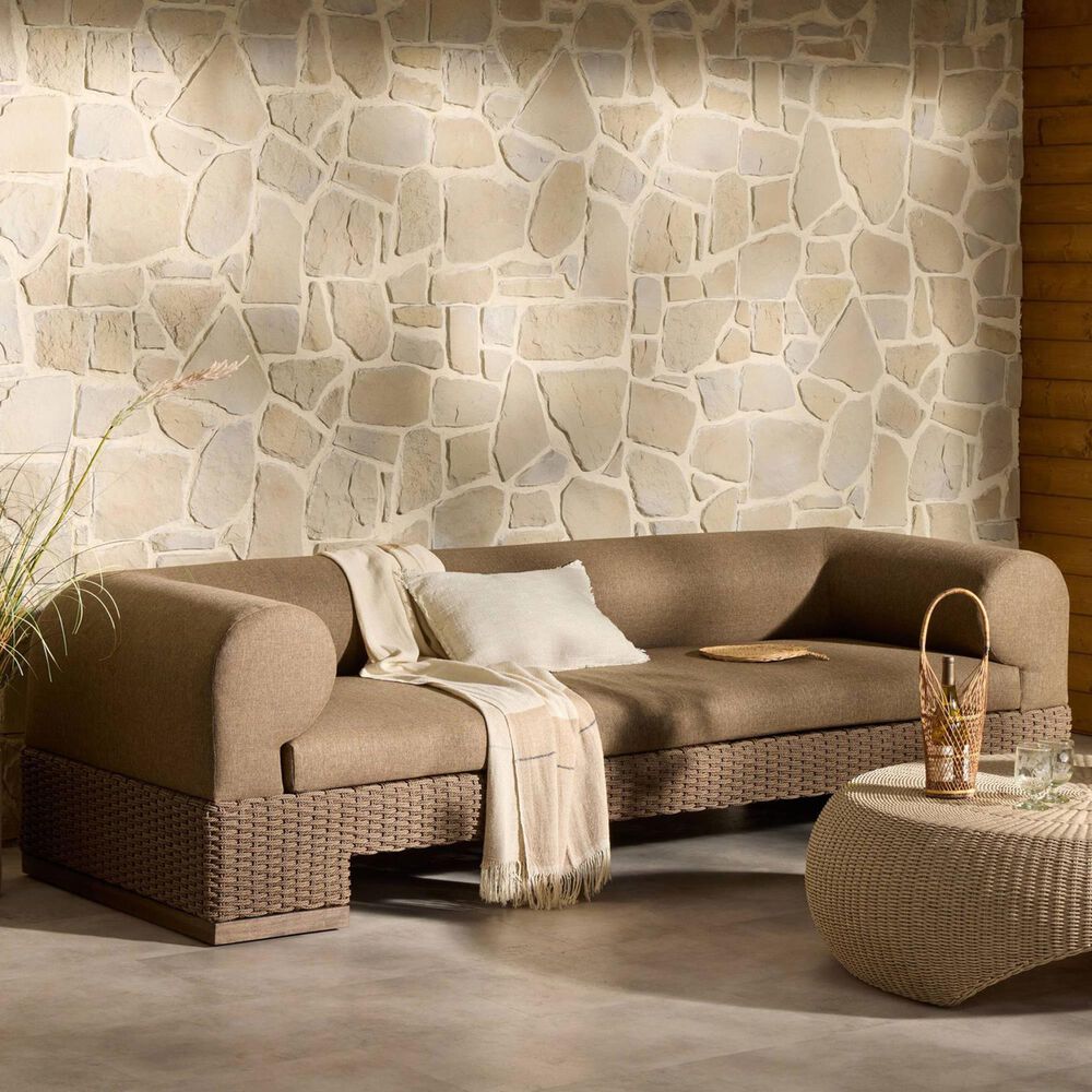 Four Hands Joss Outdoor Sofa in Ellor Brown, , large