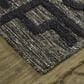 Feizy Norah 6062L 7"9" x 9"9" Black and Dark Gray Area Rug, , large