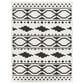 Surya Moroccan Shag MCS-2305  7"10" x 10"3" Black and White Area Rug, , large