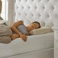 Isotonic Hybrid Bliss Memory Foam Gusset Queen Pillow in White, , large
