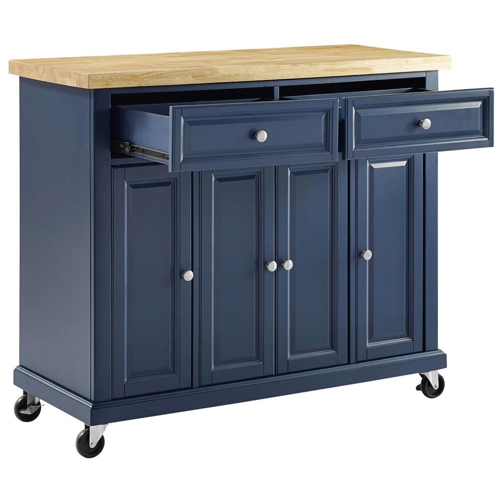 Crosley Furniture Madison Kitchen Cart in Navy, , large