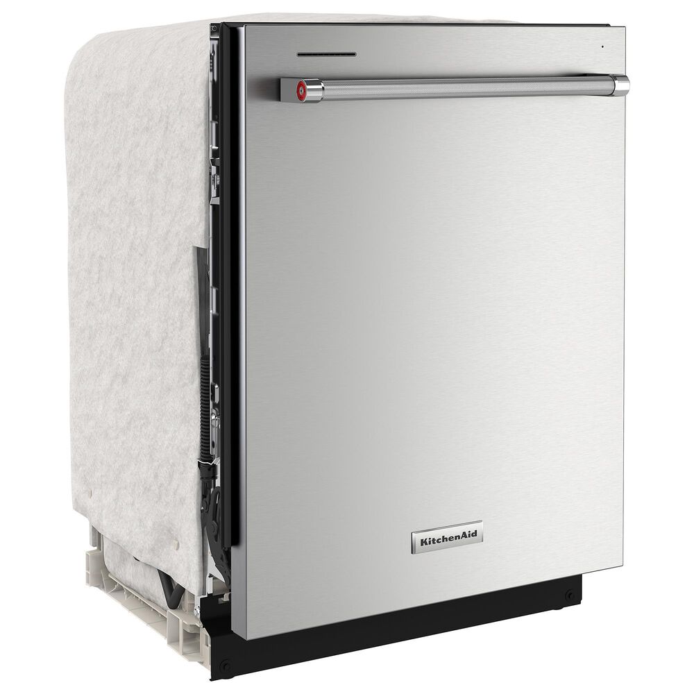 KitchenAid Rise 24&quot; Built-In Dishwasher with 5 Wash Cycles and 44 dBA in Fingerprint Resistant Stainless Steel, , large