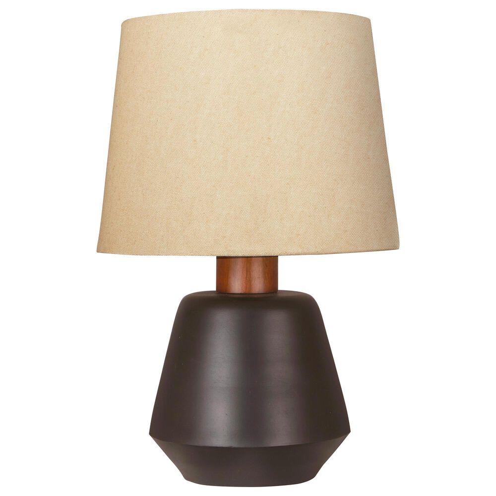 Signature Design by Ashley Ancel Table Lamp in Black and Brown, , large