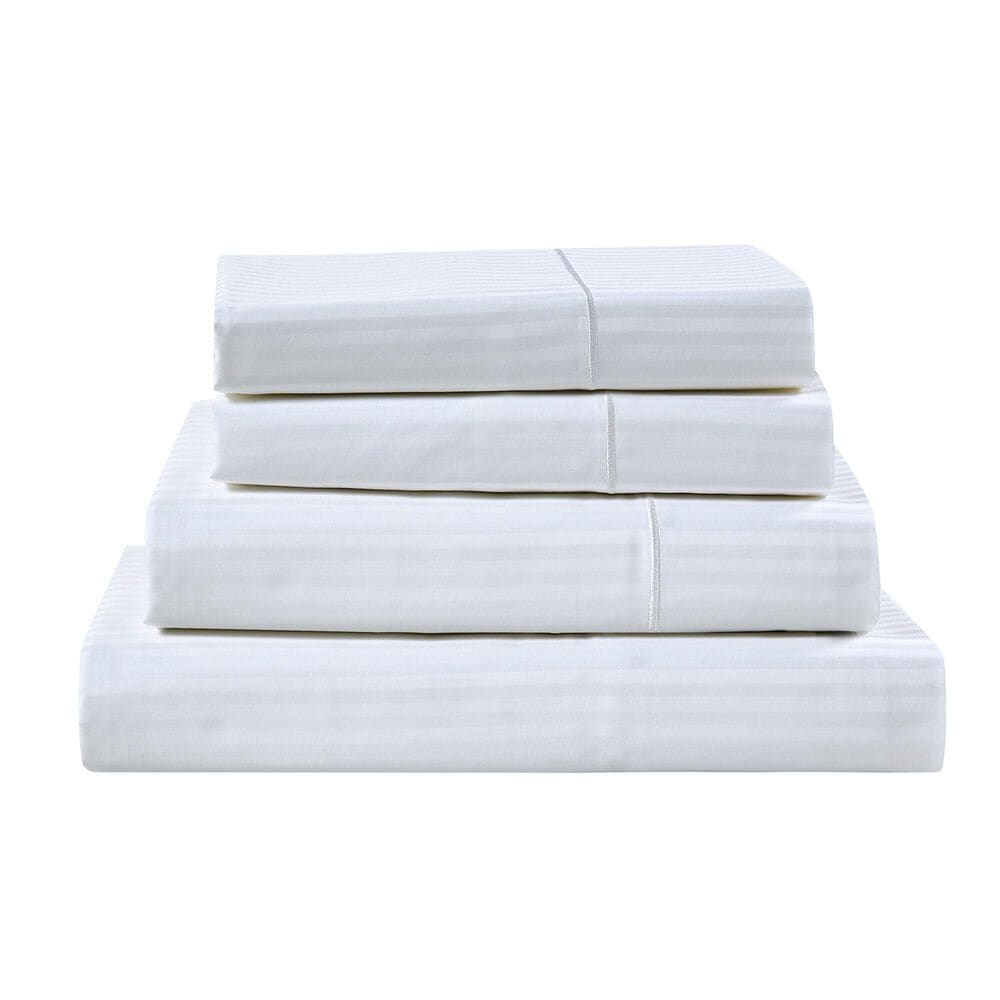 Trade Linker 4-Piece Queen 500 Thread Count Sheet Set in White, , large
