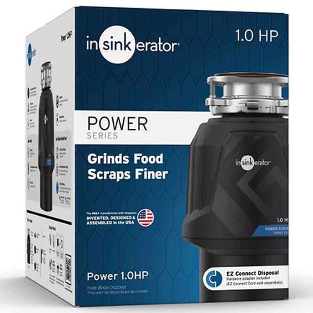 InSinkerator Power 1 HP Garbage Disposal in Black, , large