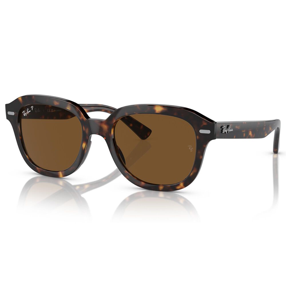 Ray-Ban Erik Sunglasses with Brown Lenses in Polished Havana, , large
