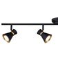 Vaxcel Alto 4-Light Ceiling Spot in Matte Black and Satin Brass, , large
