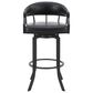 Blue River Pharaoh 26" Swivel Counter Stool in Black, , large