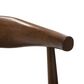 Baxton Studio Winton Side Chair with Black Cushion in Walnut Brown (Set of 2), , large