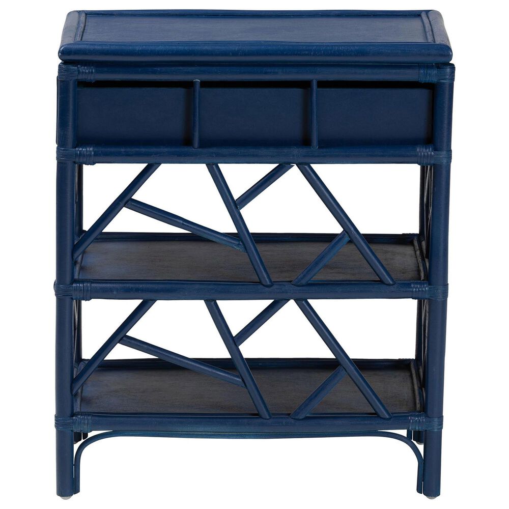 Baxton Studio Daina 1-Drawer Nightstand in Blue, , large