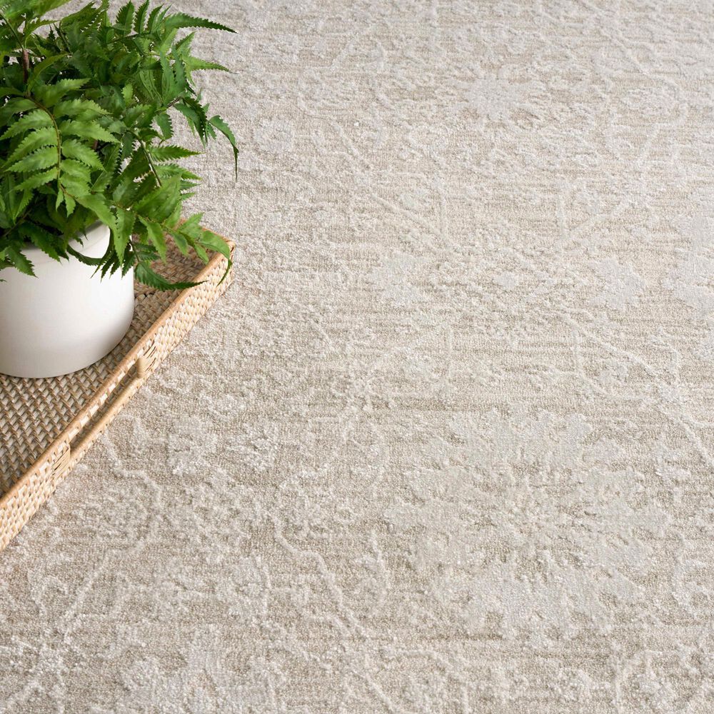 Nourison Envy EVV05 Cream 5'3" x 7'10" Area Rug, , large