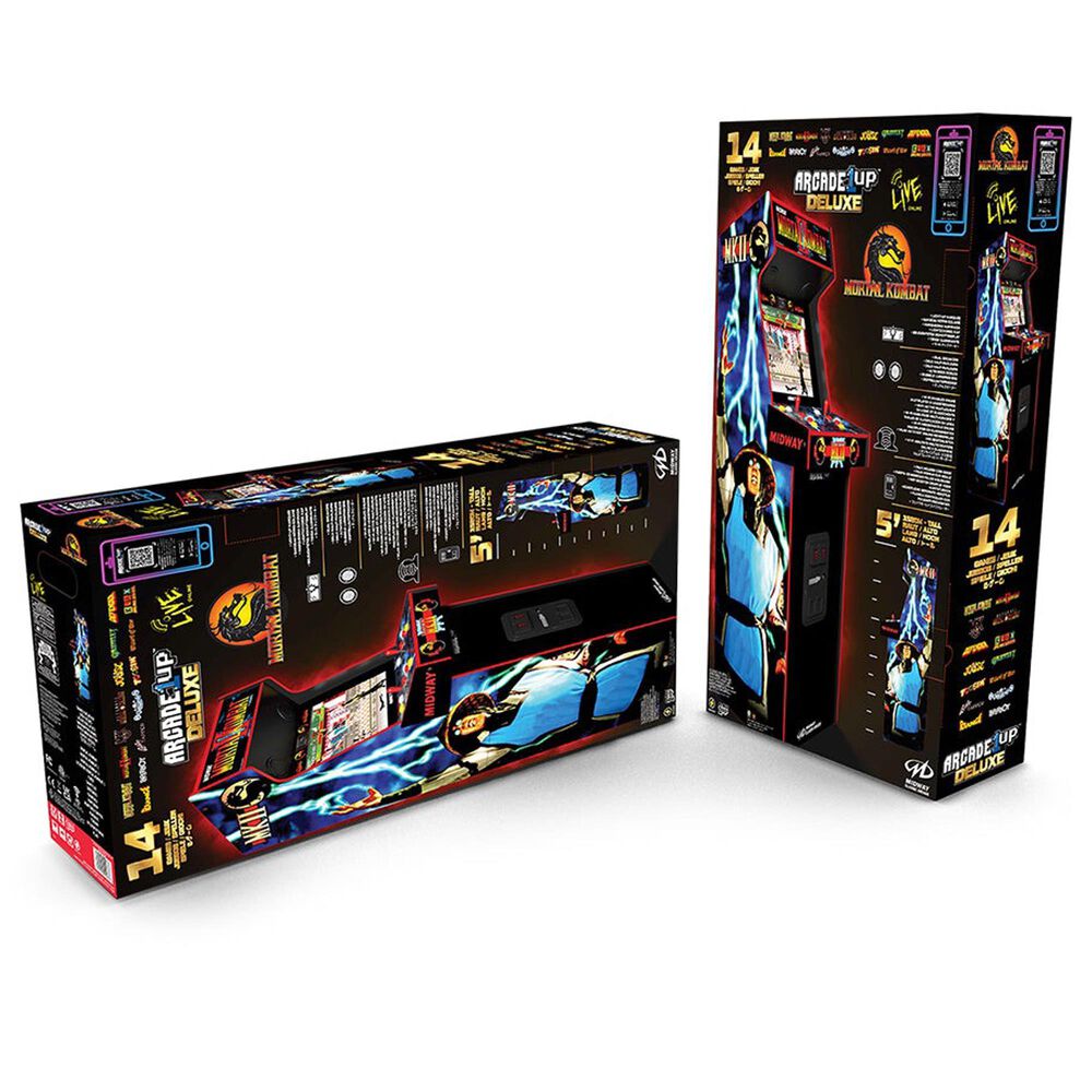 Arcade1Up Mortal Kombat II Deluxe Arcade Machine in Black, , large