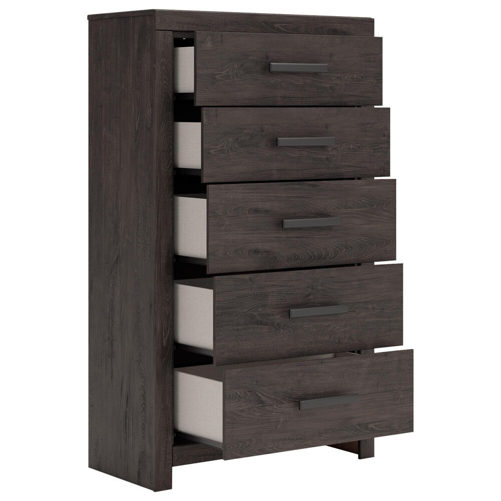 Ashley Prendonea 5-Piece Full Bedroom Set in Dark Charcoal, , large