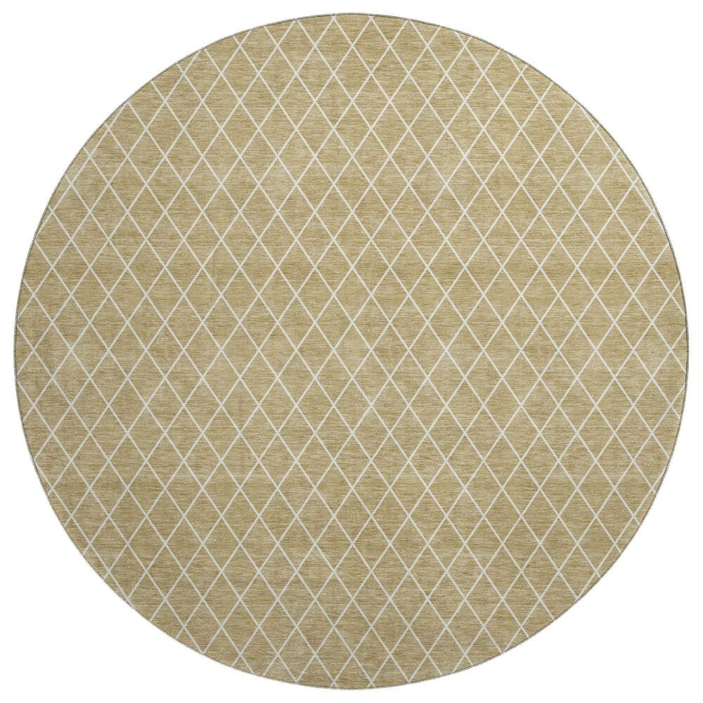 Dalyn Rug Company The Reserve TR15 Walnut 8" Round Indoor/Outdoor Area Rug, , large