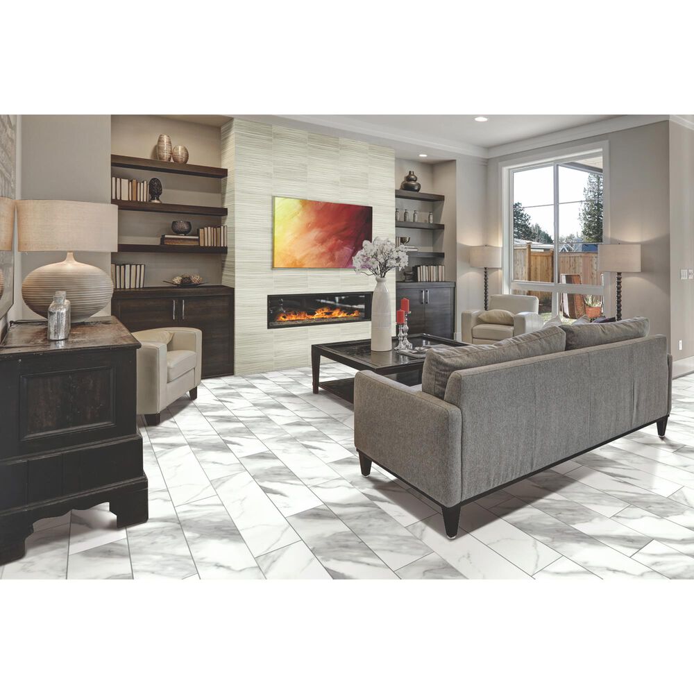 Happy Feet International Manhattan II Marble 9&quot; x 60&quot; Luxury Vinyl Plank, , large