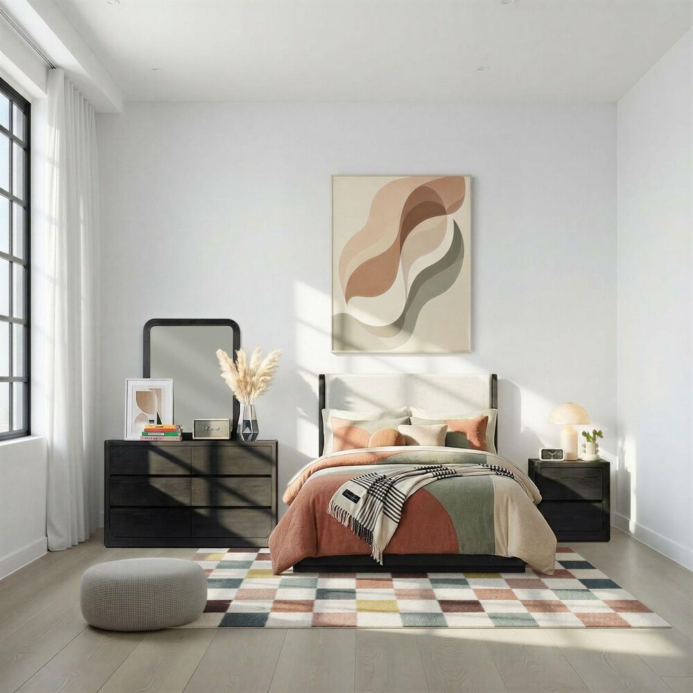 Eastern Shore Modena Full Bed W/Upholstered Head Board, , large