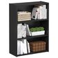 HOMLUX 3-Tier Open Shelf Bookcase in Americano, , large
