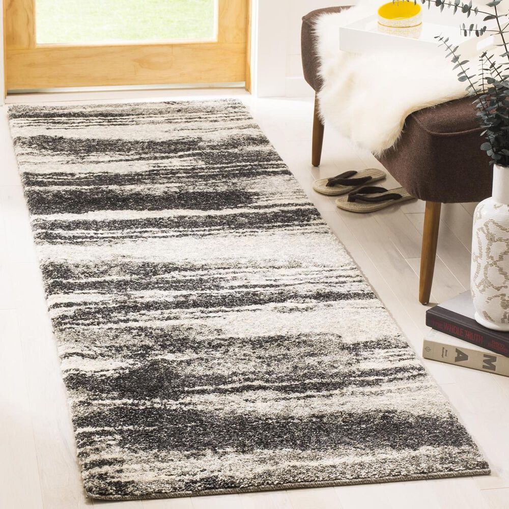 Safavieh Retro RET2693-8479-27 2"3" x 7" Dark Grey/Light Grey Runner, , large