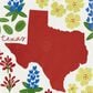 One Hundred 80 Degrees Texas In Bloom Handmade Square Platter in Multicolor, , large