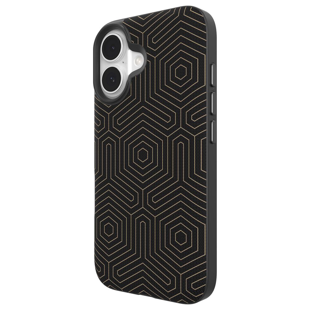 Zagg London Snap MagSafe Case for Apple iPhone 16 in Black Hexagon, , large