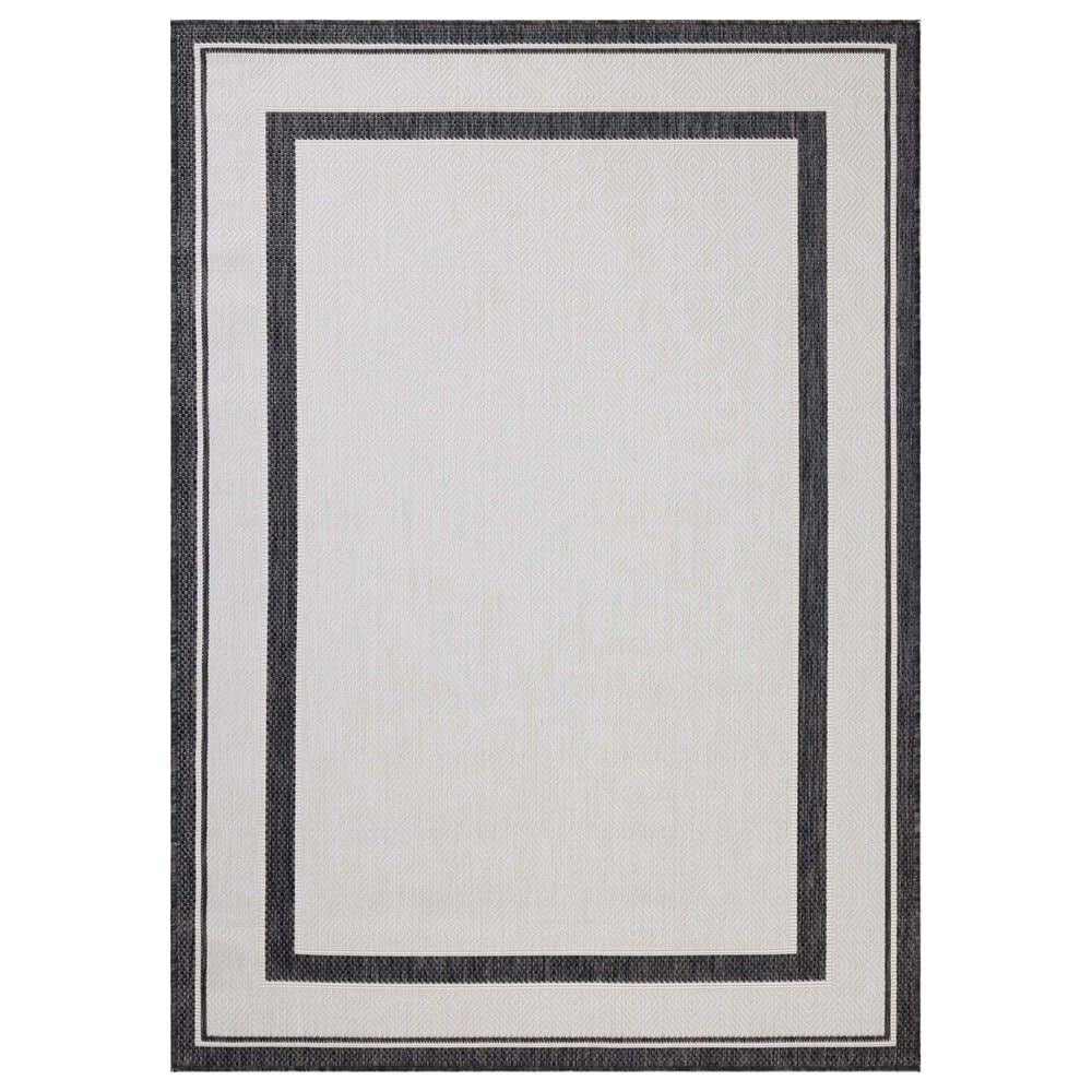 Loloi Easton Onyx and Ivory 2&#39;3&quot; x 3&#39;9&quot; Indoor/Outdoor Area Rug, , large