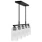 Hunter Beverly Glen Jasmine Roth 5-Light Island Chandelier in Matte Black, , large